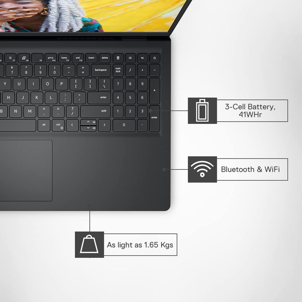 DELL INSPIRON (IN3520GHPWW001ORB1) 3520 I3 12TH GEN 8GB/512GB  15.6" FHD LAPTOP
