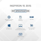 DELL INSPIRON ( D560703WIN9S)  3515 RYZEN3 3250U 8GB/256 GB   SSD 15.6" FHD BACKLIT KEYBOARD LAPTOP