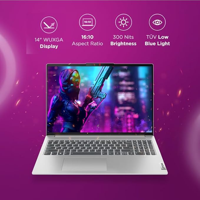 Lenovo IdeaPad Slim 5i Intel Core I5 12TH (GEN) 16GB RAM/1 TB SSD 14" WUXGA (Cloud Grey) 83BF0043IN