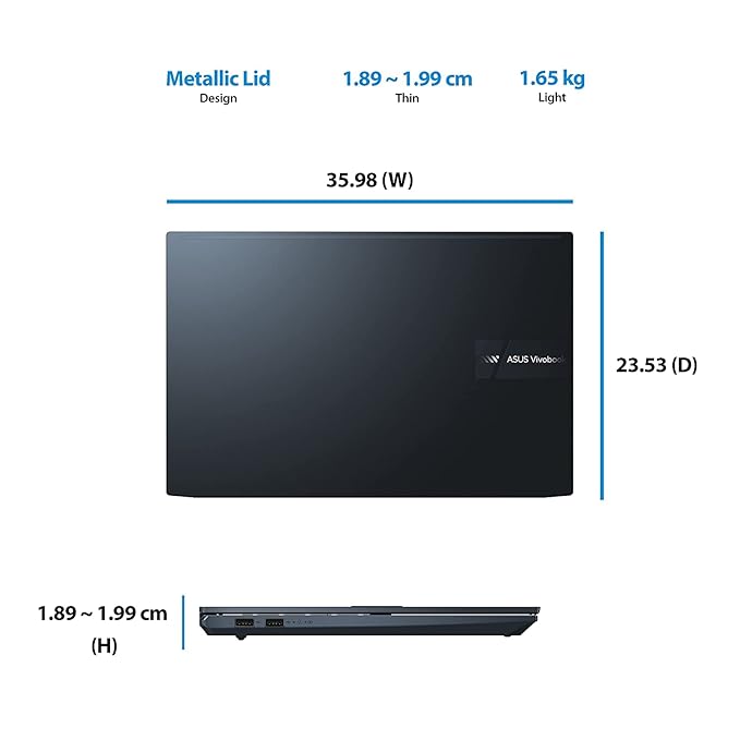 ASUS VivoPro15 OLED, AMD Ryzen 5 5600H M3500QC-L1501WS Thin & Light Laptop