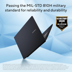 ASUS Vivobook 14" FHD+ Copilot+ AI PC - AMD Ryzen AI 5 330U (50 TOPs), 16GB RAM, 512GB SSD, Windows 11, Office 2024, Type-C Fast Charge (Quiet Blue, 1.46kg, M1407KA-LY132WS)