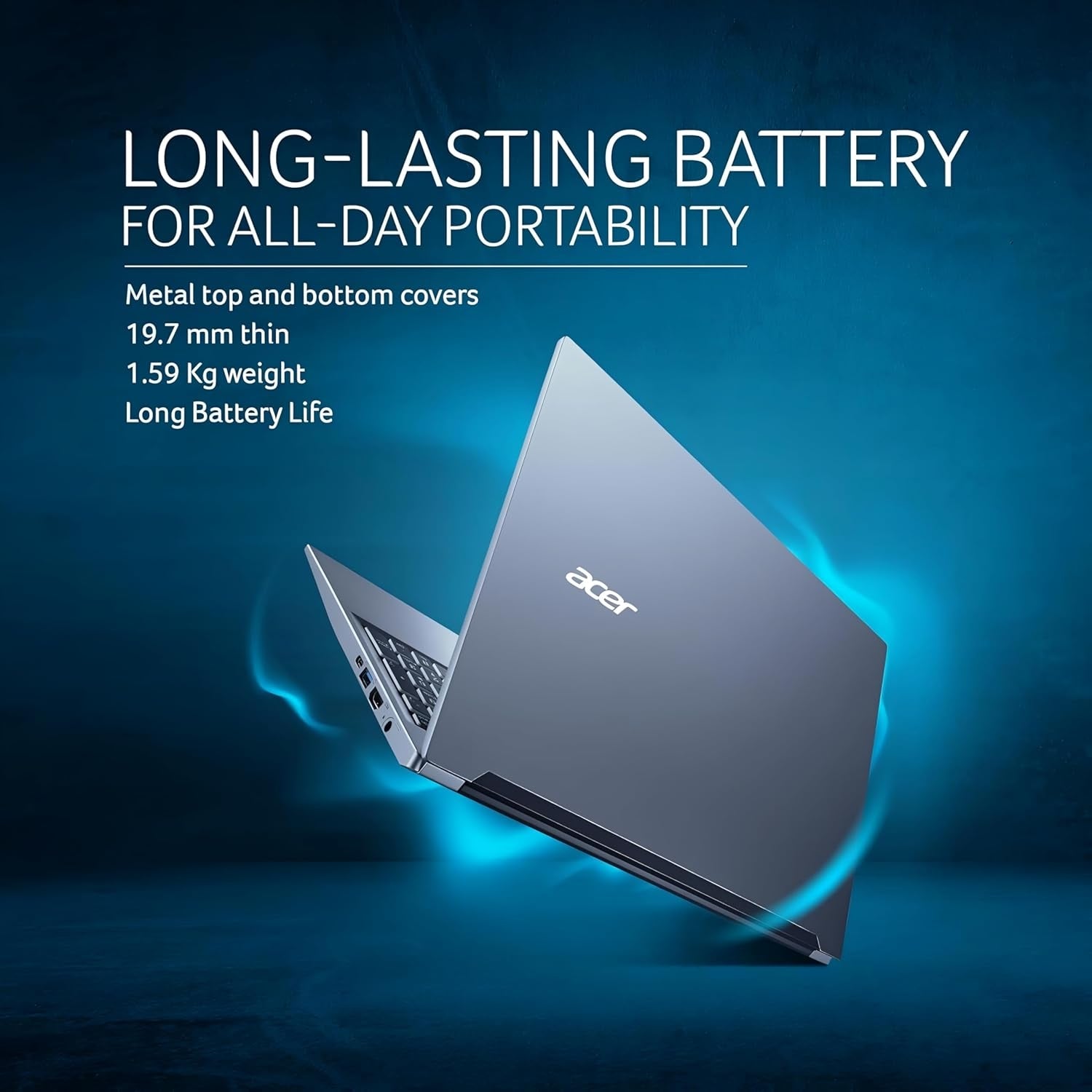 Acer Aspire Lite 15.6" FHD IPS Laptop - AMD Ryzen 3 5300U Quad Core, 8GB RAM, 512GB SSD, AMD Radeon Graphics, Win 11 Home, MS Office 2024 | Thin & Light Laptop (Steel Grey)