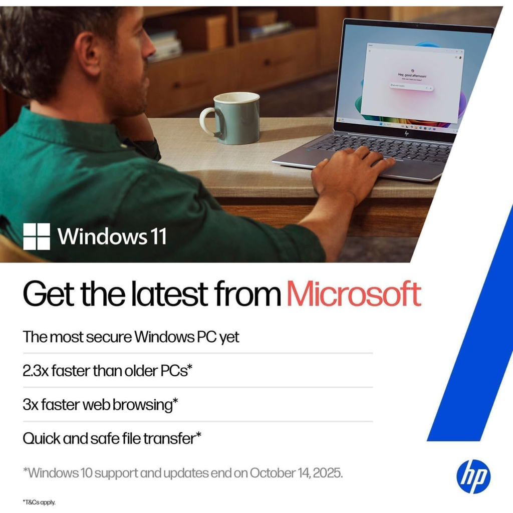 HP 14s (DQ3149TU) Thin & Light Business Laptop 14.0" HD Display - Intel Celeron Dual Core N4500, 8GB RAM, 512GB SSD, HP True Vision HD Camera, Windows 11, MS Office 2024 (Black, 1.46kg)
