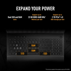 ASUS TUF Gaming F16 (2024) 16.0" FHD+ 165Hz Gaming Laptop - 14th Gen Intel Core i7-14650HX, NVIDIA GeForce RTX 4060 8GB GDDR6 (115W TGP), 16GB RAM, 1TB SSD, 90WHrs Battery, Windows 11 Home, Office 2024 & Microsoft 365 Basic