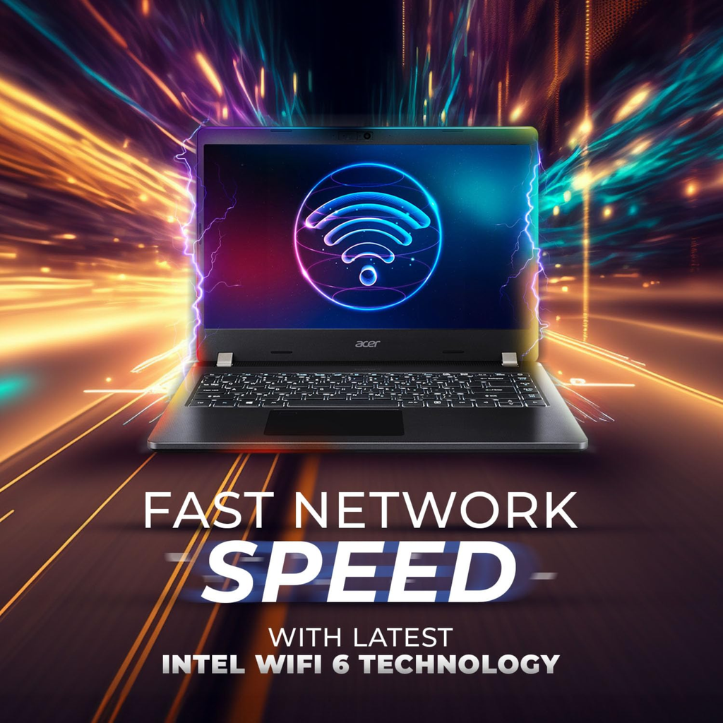 Acer TravelMate Business 14" Full HD Laptop - Intel Core i7-1165G7, 16GB DDR4 RAM, 512GB SSD, Intel Iris Xe Graphics, Windows 11 Home (Black, TMP214-53)