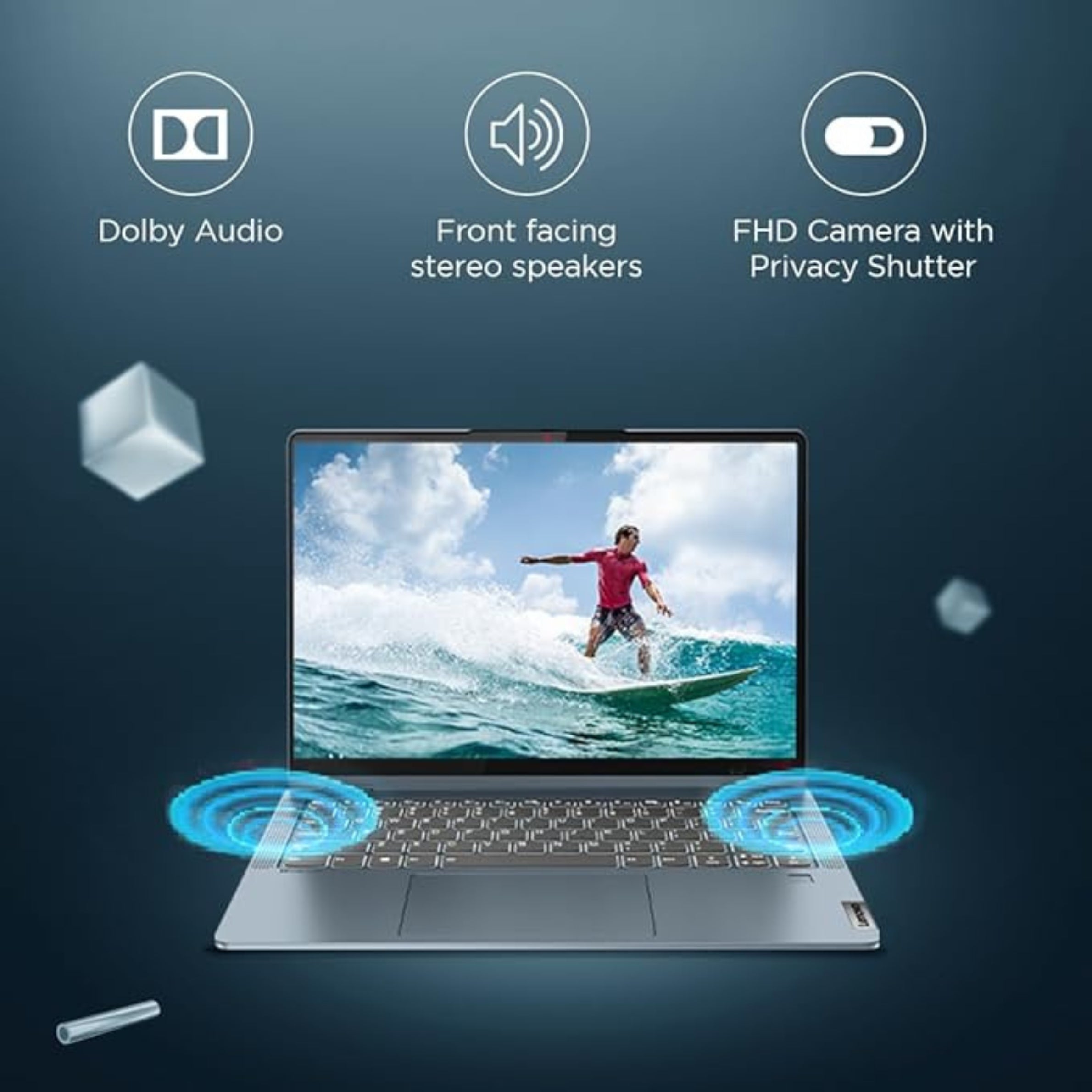 Lenovo IdeaPad FLEX 5 R7 5700U 16 GB RAM/512 GB SSD 14" FHD TOUCH (STROM GREY) 82R900D8IN