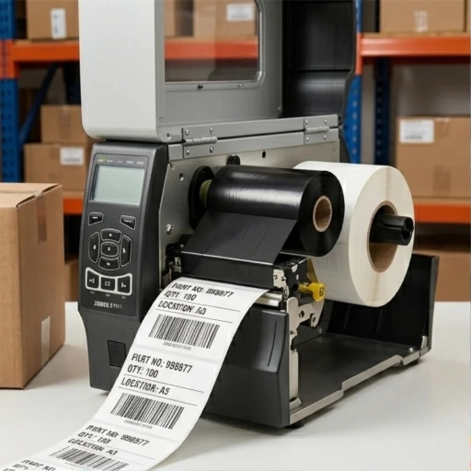 110mm x 300m Thermal Transfer Ribbon | Premium Barcode Printer Ribbon | Wax/Resin Ribbon for High Quality Label Printing