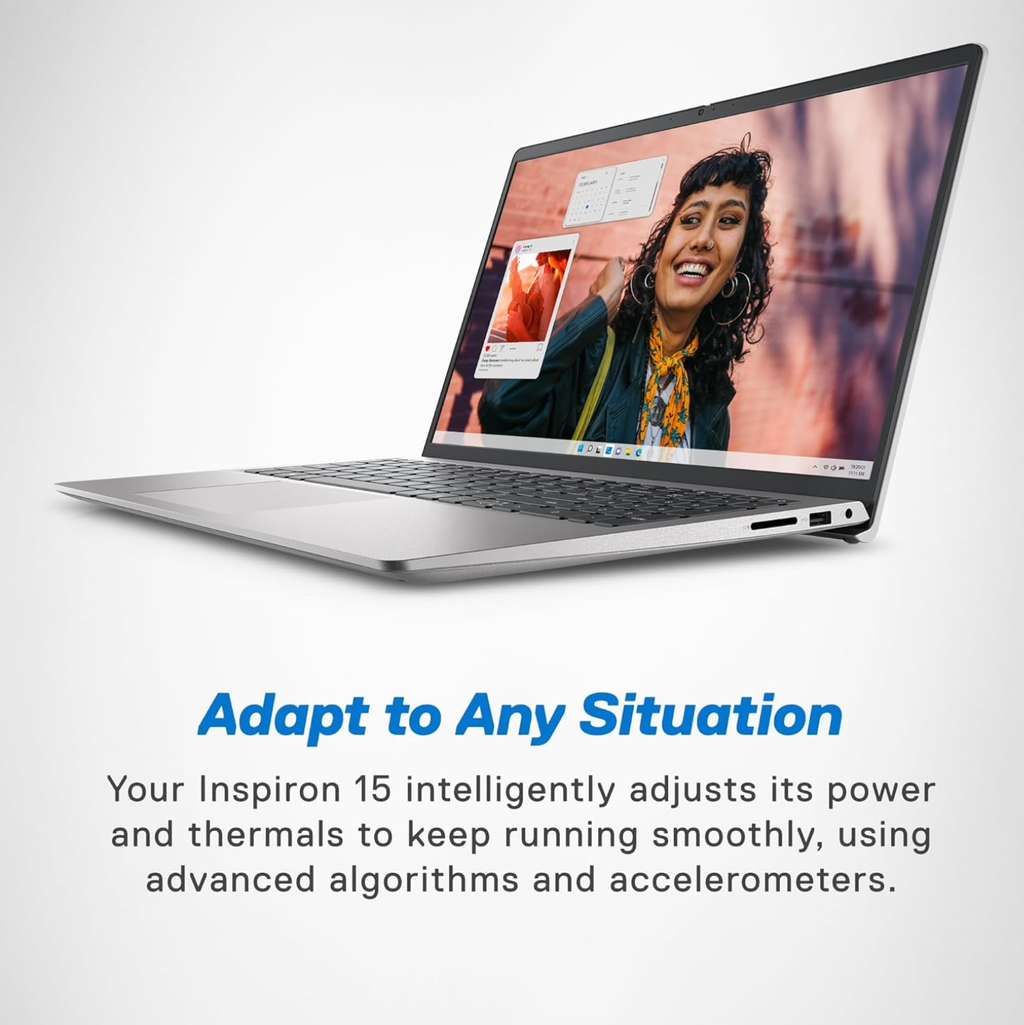 Dell 15 SmartChoice Laptop | Intel Core i5-1334U 13th Gen | 16GB RAM | 1TB SSD | 15.6" FHD Display | Windows 11 | MS Office 2024 | Backlit Keyboard | Silver