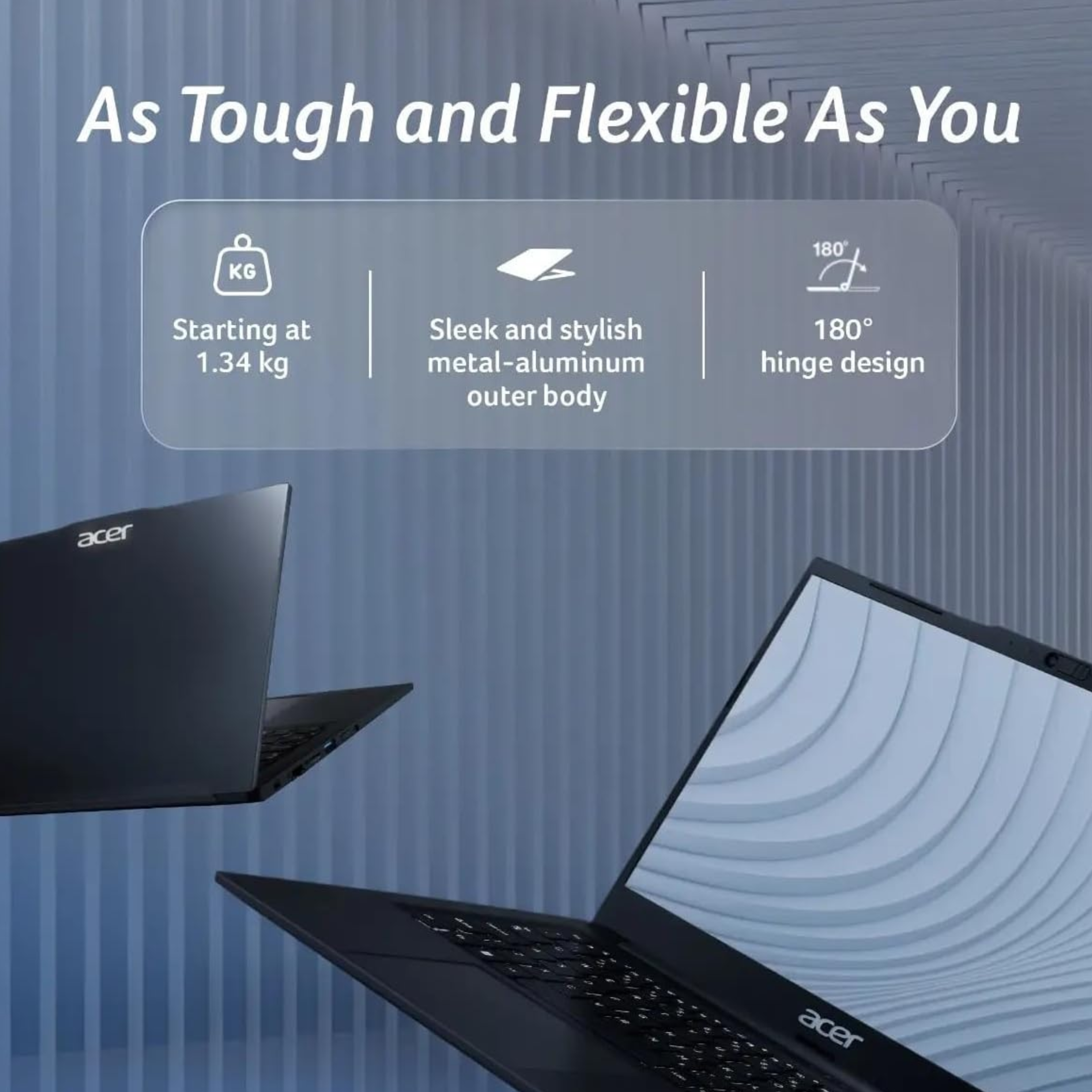 Acer Travel Lite 14.0" FHD Thin & Light Laptop - 13th Gen Intel Core i5-1334U, 8GB RAM, 512GB SSD, Intel UHD Graphics, Windows 11 Home, MSO 2021 (Black, 1.4kg, TL04-51M)
