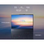 Lenovo ThinkPad E16 Business Laptop 16" FHD+ - AMD Ryzen 5 7530U (> i7-1165G7), 16GB RAM, 512GB SSD, Fingerprint, Backlit, 1080p Webcam, IST Hub, Wi-Fi 6, Ethernet, Win 11 Pro w/ AI Copilot (Black)