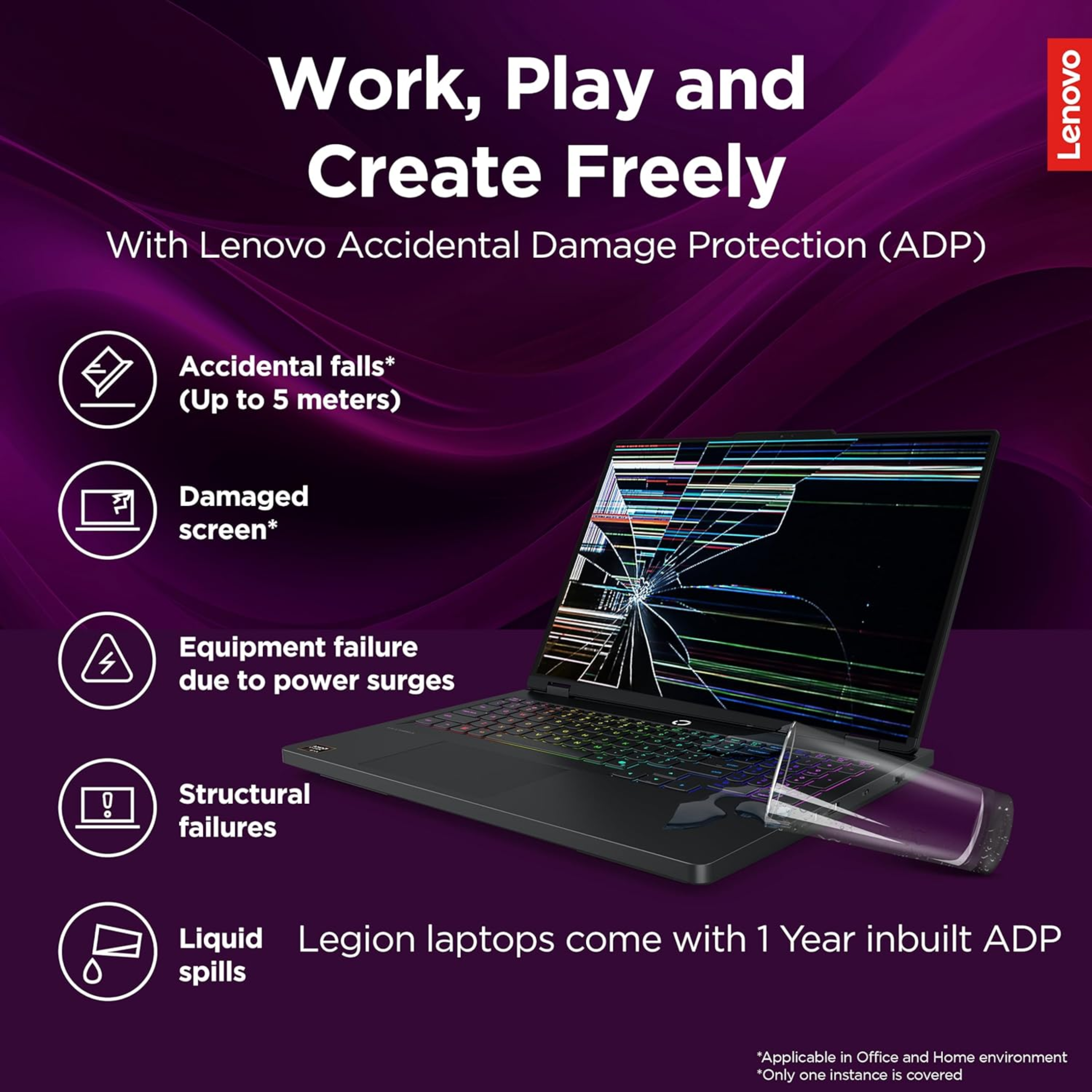 Lenovo Legion 5 2025 AI Powered Gaming Laptop 15.3" WUXGA IPS 165Hz - AMD Ryzen 7 260, NVIDIA GeForce RTX 5060 8GB, 16GB RAM, 1TB SSD, Win 11, Office 2024 + AI Now (Black, 2.5kg, 83M00074IN)