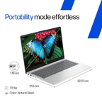 HP 250R G10 15.6" FHD IPS Business Laptop - Intel Core 3-100U Processor, Intel Graphics, 8GB DDR4 RAM, 512GB NVMe SSD (Turbo Silver, 1.59kg)