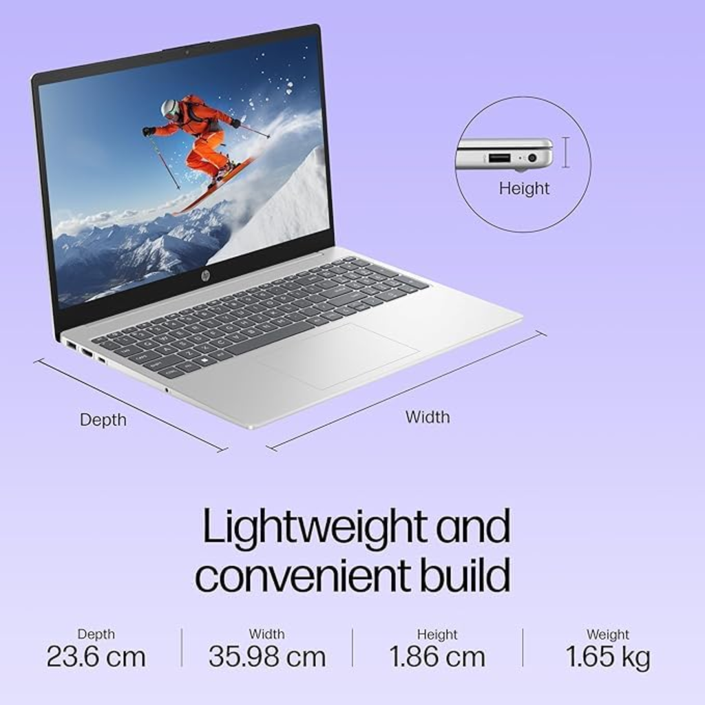 HP Professional 15 G10 (2025) 15.6" FHD Business Laptop - Intel Core 3 100U, Integrated Intel Graphics, 8GB RAM, 512GB SSD, FHD Camera with Privacy Shutter, Windows 11 Pro, MS Office (Silver, 1.65kg)