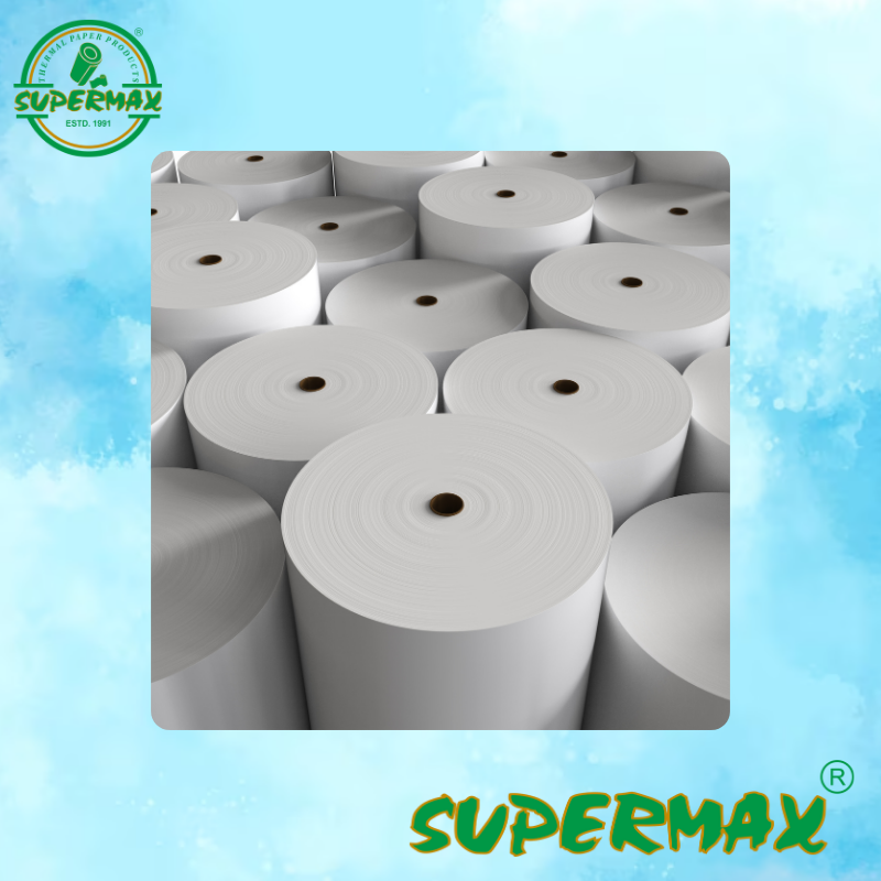 Jumbo ONE  Roll 400MMX6000 METERS 52 GSM Thermal Rolls For Retail Bills Well Printing