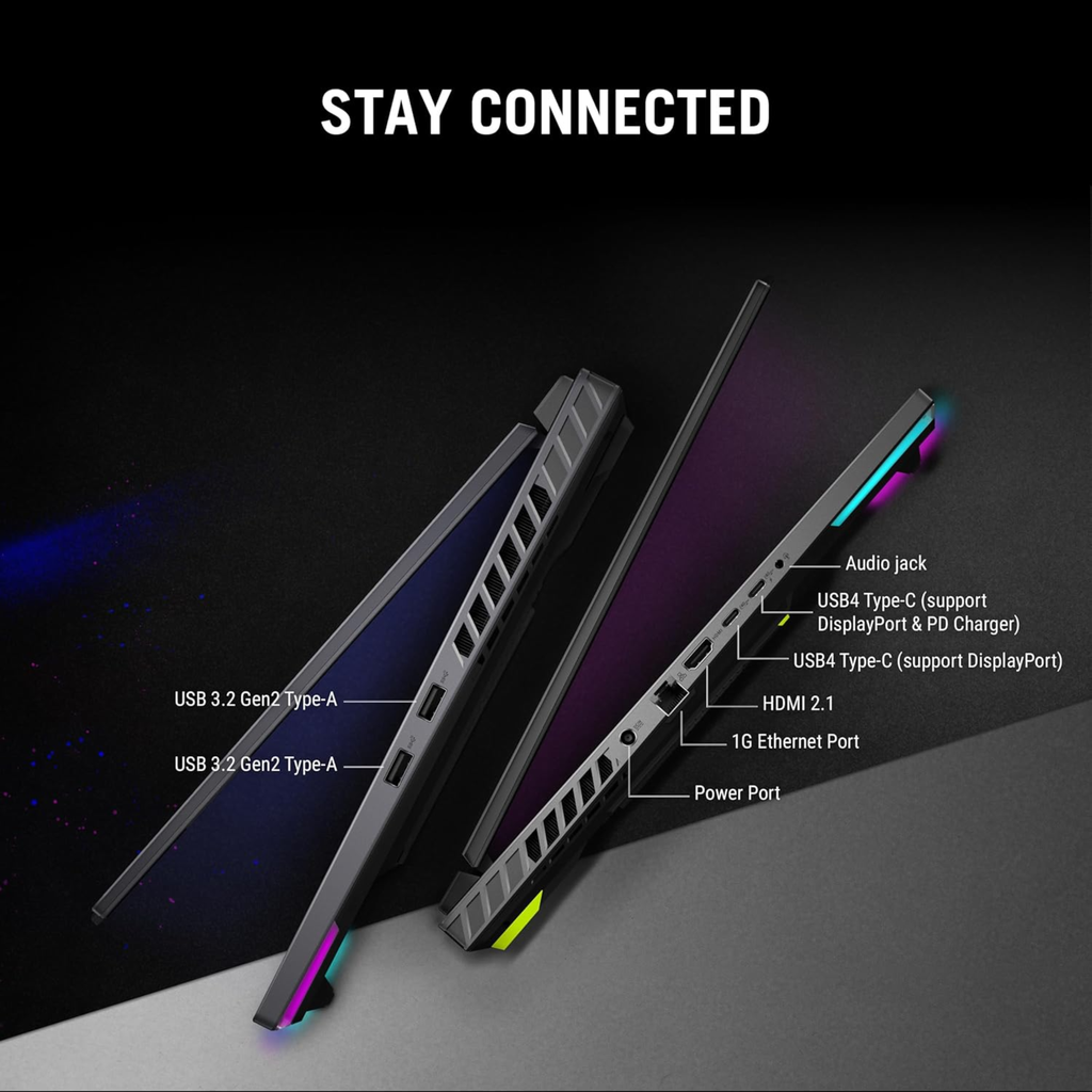 ASUS ROG Strix G16 16.0" 2.5K QHD+ 240Hz Gaming Laptop - AMD Ryzen 9 8940HX, NVIDIA GeForce RTX 5060 8GB (115W TGP), 16GB DDR5 RAM, 1TB SSD, 90Whr Battery, Windows 11 Home, Office Home 2024 & Microsoft 365 Basic (Eclipse Gray, 2.50kg, G614PM-S5046WS)
