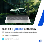 HP 14 Smartchoice 14.0" FHD Anti-Glare AI Laptop - Intel Core Ultra 5 125H (12 TOPS NPU), 24GB DDR5 RAM, 1TB SSD, FHD Camera with Shutter, Backlit Keyboard, Windows 11 Home, MS Office 2024 & Microsoft 365 (Silver, 1.4kg, ep1180tu)