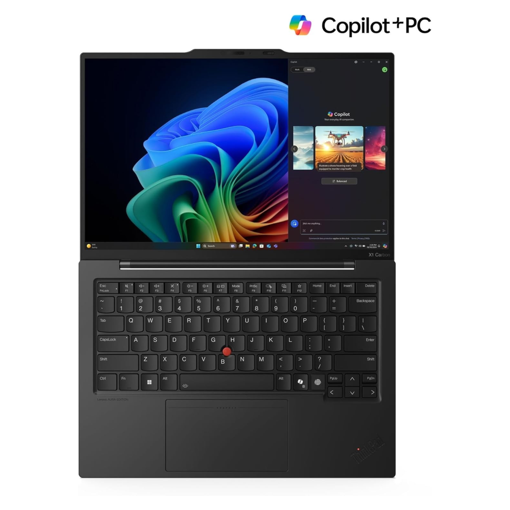 Lenovo ThinkPad X1 Carbon Gen 13 Aura Edition 14.0" 2.8K OLED 120Hz Laptop - Intel Core Ultra 7 258V, 32GB RAM, 1TB PCIe Gen 5 SSD, Wi-Fi 7, FHD RGB/IR Camera, Win 11 Pro