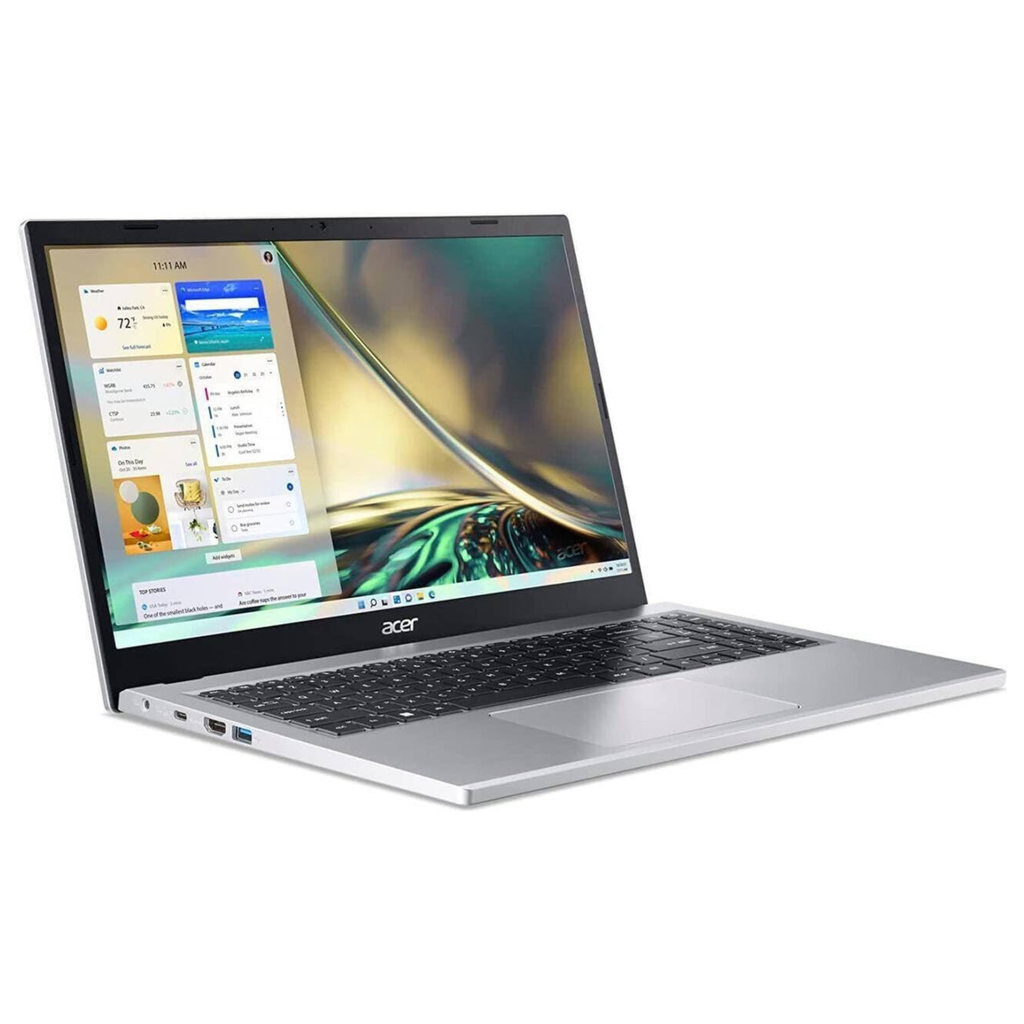 Acer Aspire 3 15.6" FHD IPS Laptop - 13th Gen Intel Core i5-1334U, 8GB DDR4 RAM, 512GB SSD, Windows 11 Home, LED-Backlit (Pure Silver, 1.7kg, A325-53)