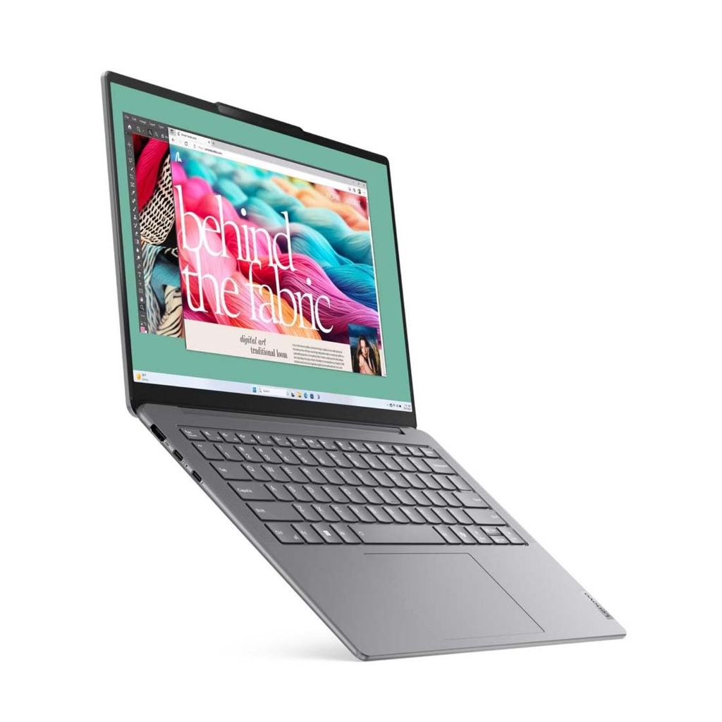 Lenovo Yoga Slim 7 14.0" WUXGA OLED Laptop - Intel Core Ultra 5 125H, 16GB RAM, 1TB SSD, 400Nits 100% DCI-P3, Windows 11, Office 2024, 2Wx4 Speakers, 1 Year ADP Free (Luna Grey, 1.39kg, 83CV00D0IN)