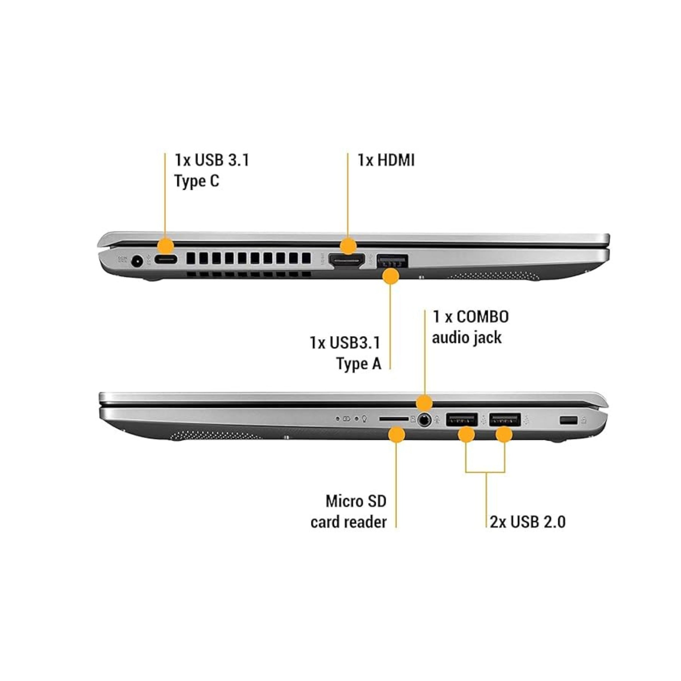 ASUS Vivobook M515DA-BQ512TS AMD Quad Core Ryzen 5 3500u Thin and Light Laptop