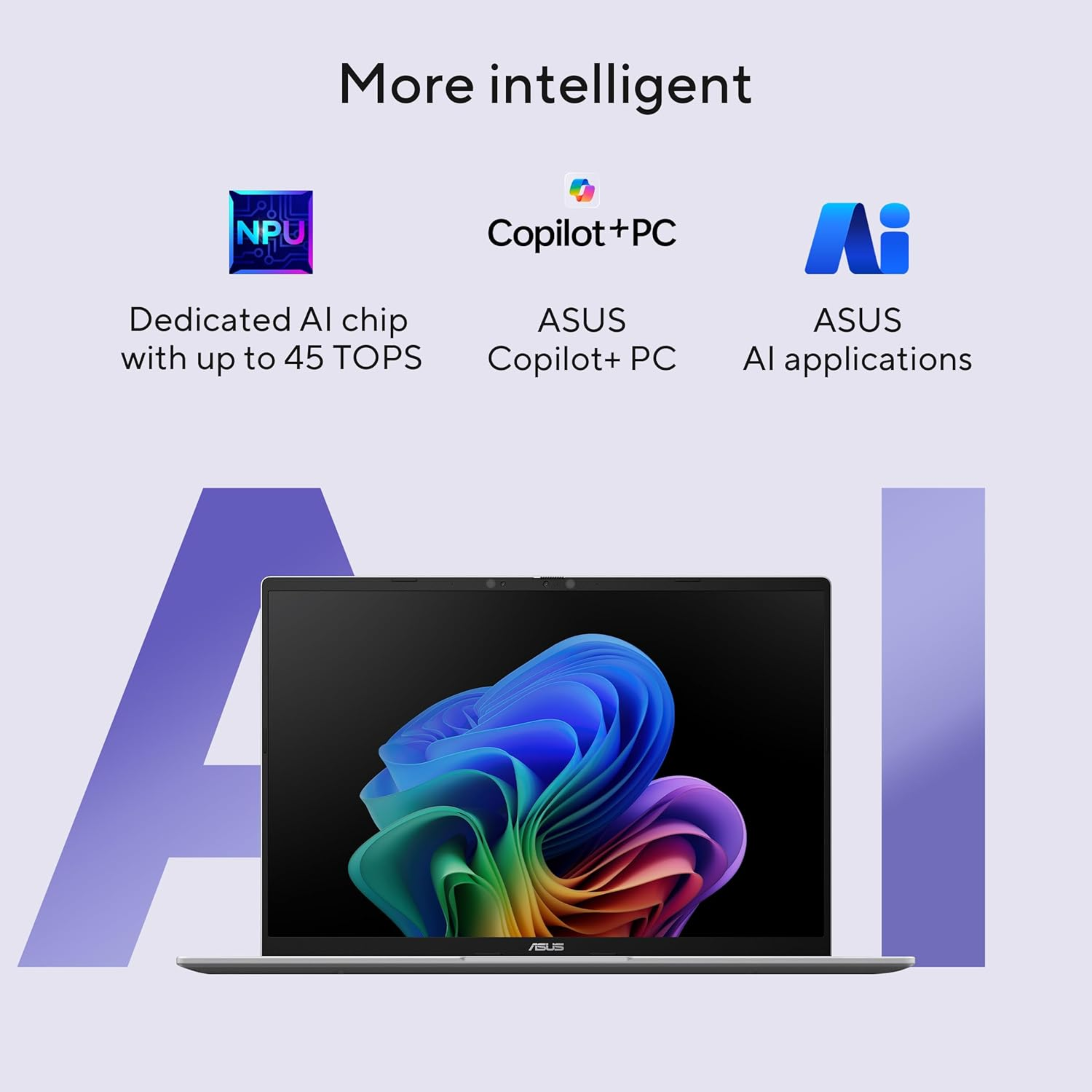 ASUS Vivobook 16 Copilot+ PC 16.0" FHD+ Laptop - Snapdragon X Series (45 TOPS NPU), Qualcomm Adreno iGPU, 16GB RAM, 512GB SSD, Backlit Keyboard, Windows 11, MS Office 2024 (Cool Silver, 1.88kg, X1607QA-MB050WS)