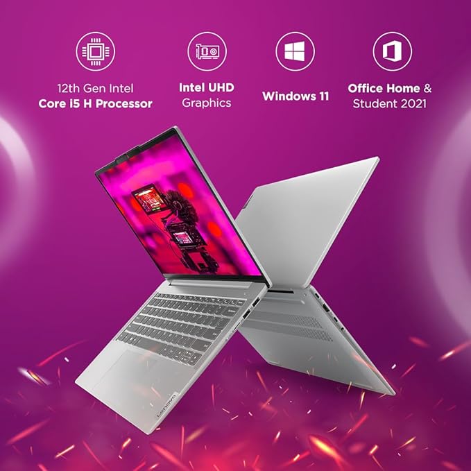 Lenovo IdeaPad Slim 5i Intel Core I5 12TH (GEN) 16GB RAM/1 TB SSD 14" WUXGA (Cloud Grey) 83BF0043IN