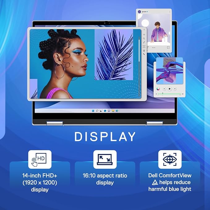 DELL INSPIRON ( IC74302KHCK001ORS1) 7430 I3 13TH GEN 8GB /512 SSD 14" FHD TOUCH Laptop