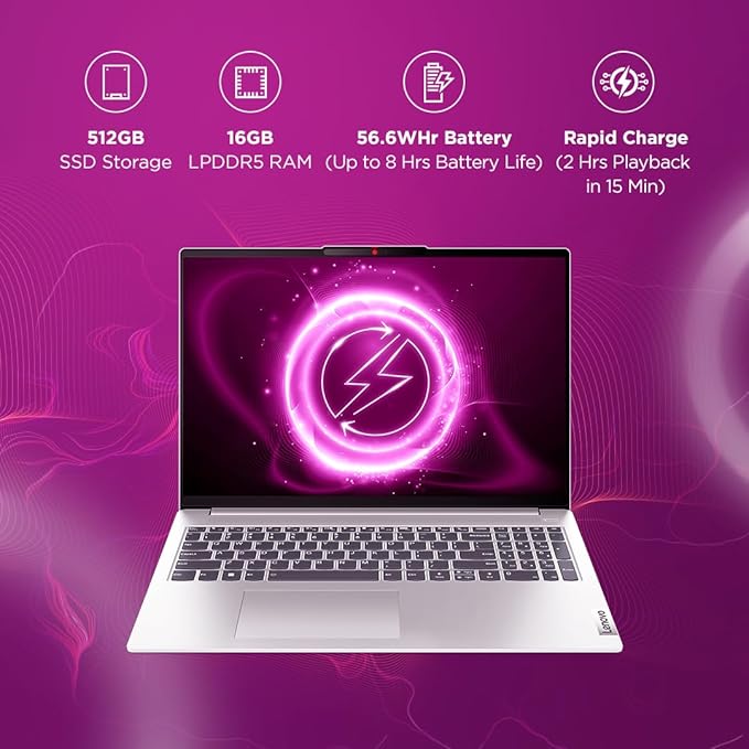 Lenovo IdeaPad Slim 5 Intel Core i5-12450H 16GB RAM/512SSD 16" WUXGA  83BG000DIN