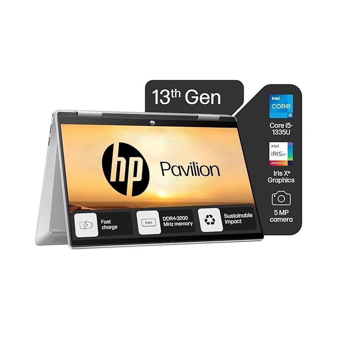 HP Pav X360 Convert 14-ek1074TU I5 13TH GEN 16 GB RAM/512 GB SSD 14" X360 TOUCH