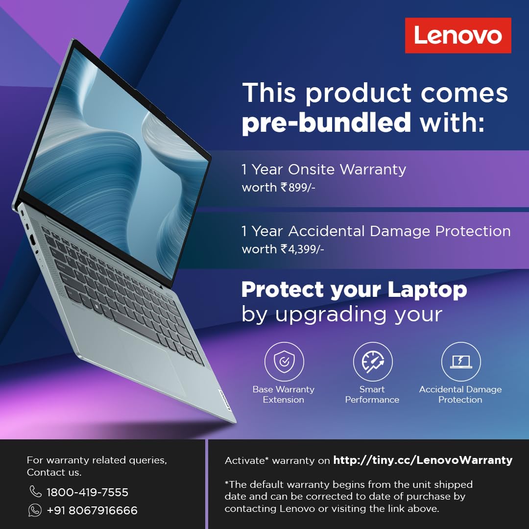 Lenovo IdeaPad Slim 3i Intel Core I3 13TH GEN 8GB RAM/512 GB SSD 15.6" FHD+ 300 NITS (ARCTIC GREY) 82X70033IN