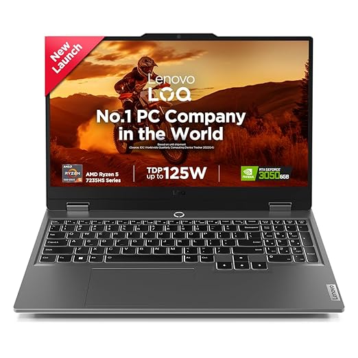 Lenovo LOQ Ryzen 5 7235HS 12 GB RAM / 512GB SSD  15.6" FHD IPS 300nits 144Hz 83JC0031IN