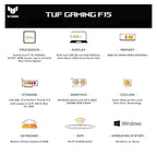 ASUS TUF  15 Gaming FX506LH-HN310W I5   Full HD Laptop