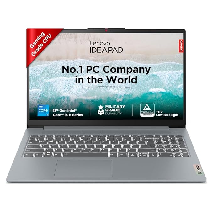 Lenovo SLIM 3 Intel Core I5 13TH 16GB RAM/512 SSD 15.6" FHD 300 NITS _(ACTIC GREY) 83EM0023IN