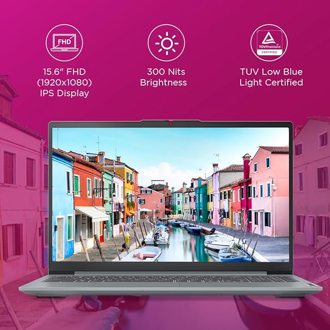 Lenovo IdeaPad Slim 3i Intel Core I3 13TH GEN 8GB RAM/512 GB SSD 15.6" FHD+ 300 NITS (ARCTIC GREY) 82X70033IN