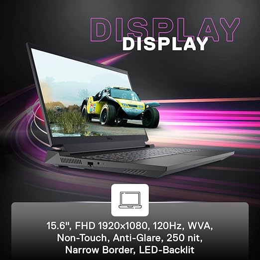 DELL INSPIRON ( GENGN5520W60G7001ORB1) G15 5520 I5 12TH 8GB/1TB SSD 4GB RTX 3050 GAMING LAPTOP