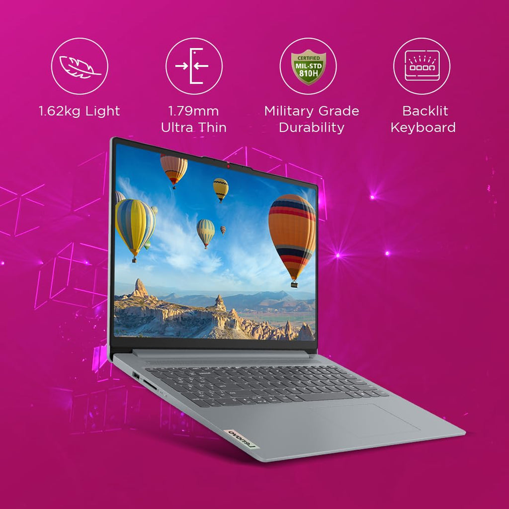 Lenovo SLIM 3 Intel Core I5 13TH 16GB RAM/512 SSD 15.6" FHD 300 NITS _(ACTIC GREY) 83EM0023IN