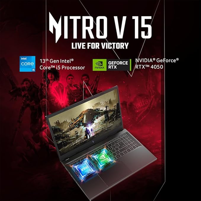 Acer( NH.QN8SI.004) Nitro V Gaming Laptop Intel Core i5-13420H Processor ANV15-51 laptop
