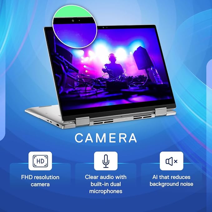 DELL INSPIRON  (IC7430VVR8C001ORS1 )  7430 I5  13TH GEN 16GB / 512 SSD 14" FHD TOUCH LAPTOP