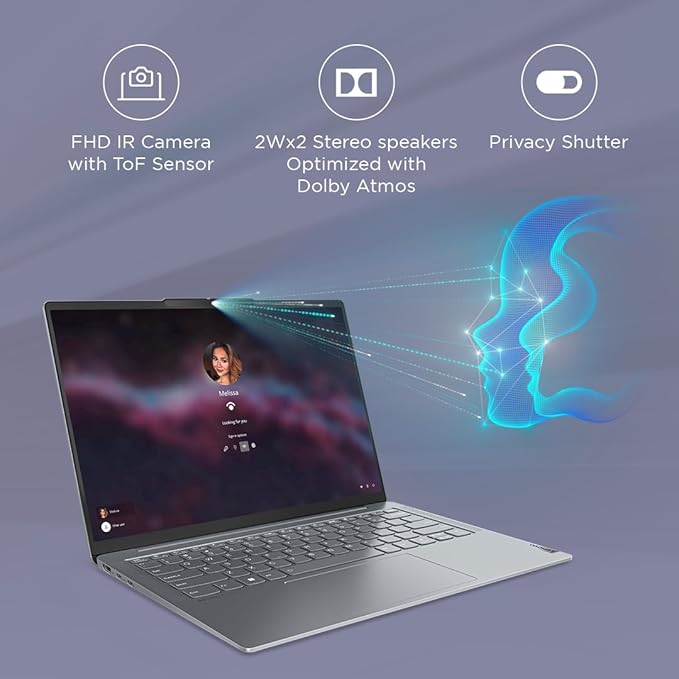 Lenovo Yoga Slim 6 Intel Core i5 13TH GEN 16GB RAM/1 TB SSD 14" WUXGA OLED 83E00012IN