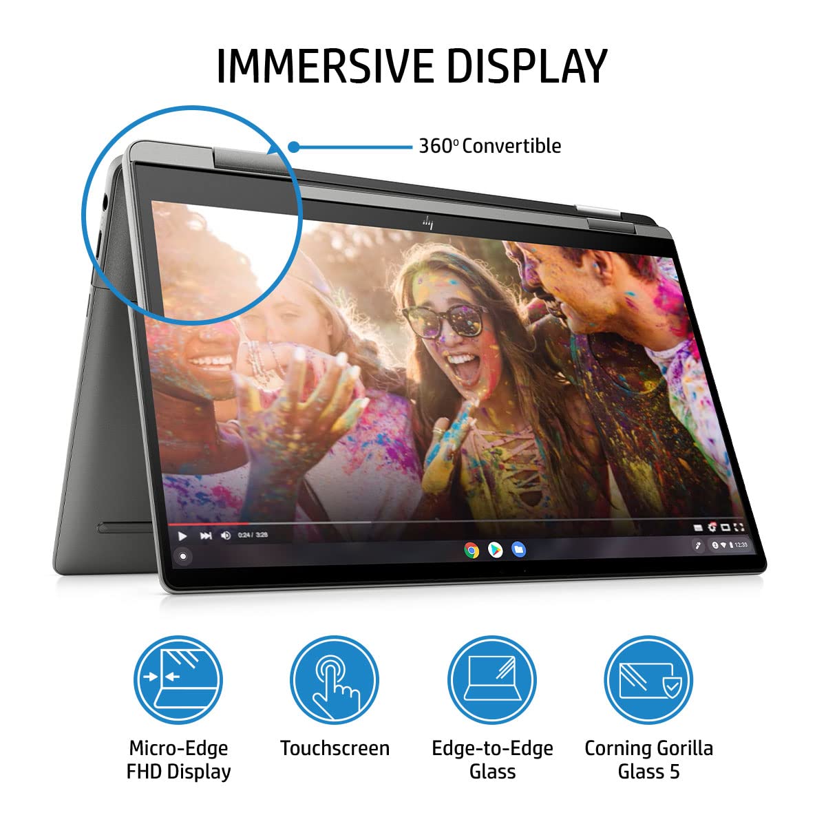 HP CHROME BOOK X360 14C-CC0009TU I3 11TH GEN 8 GB RAM/256 SSD 14" X360 TOUCH
