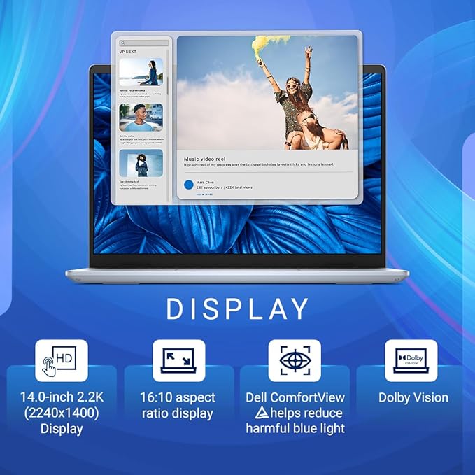 DELL INSPIRON (OIN7440220401RINU1) 7440 Ultra 7 Core Ultra 7 155H 16GB/1 TB SSD 14" 2.2K AG 300nits Laptop