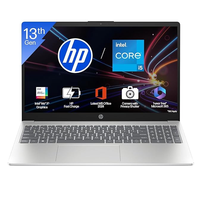 HP 15-hr0000TU I5 13TH GEN 1335U 8GB RAM/512 SSD 15.6" FHD