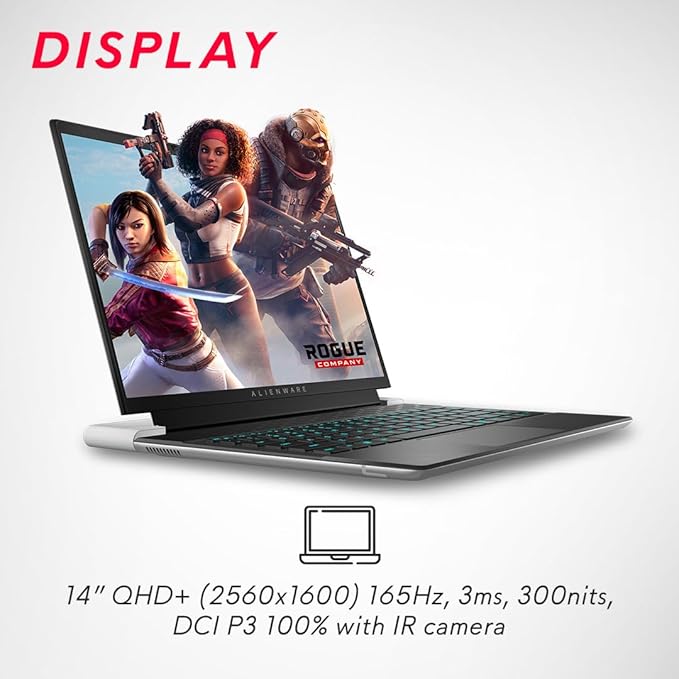 DELL ALLIENWARE (ANX14R0UCFG001CRS1) x14 R2 I7 13TH GEN 16GB/1 TB SSD 4050 6GB GDDR6 GAMING LAPTOP