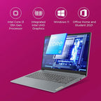 Lenovo IdeaPad Slim 3i Intel Core I3 13TH GEN 8GB RAM/512 GB SSD 15.6" FHD+ 300 NITS (ARCTIC GREY) 82X70033IN