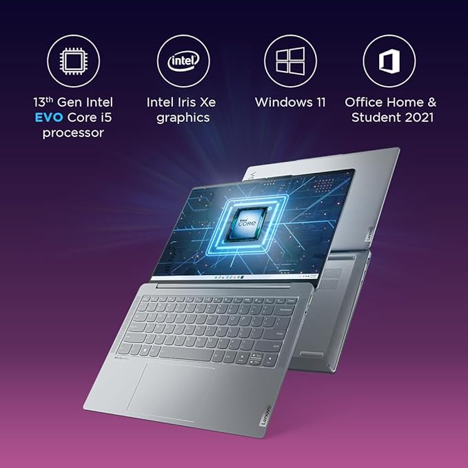 Lenovo Yoga Slim 6 Intel Core i5 13TH GEN 16GB RAM/1 TB SSD 14" WUXGA OLED 83E00012IN