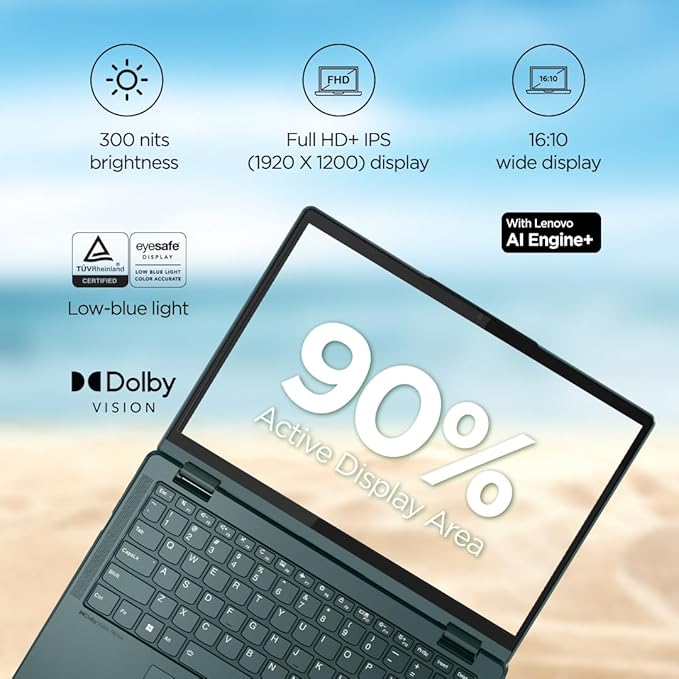 Lenovo Yoga 6 RYZEN 5 7530U 16 GB/512 GB SSD 13.3" TOUCH (Dark Teal) 83B2006BIN