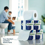 SUPERMAX Toilet Tissue Roll | Soft & Strong Bathroom Tissue Paper | Bulk Pack for Home, Hotel & Office