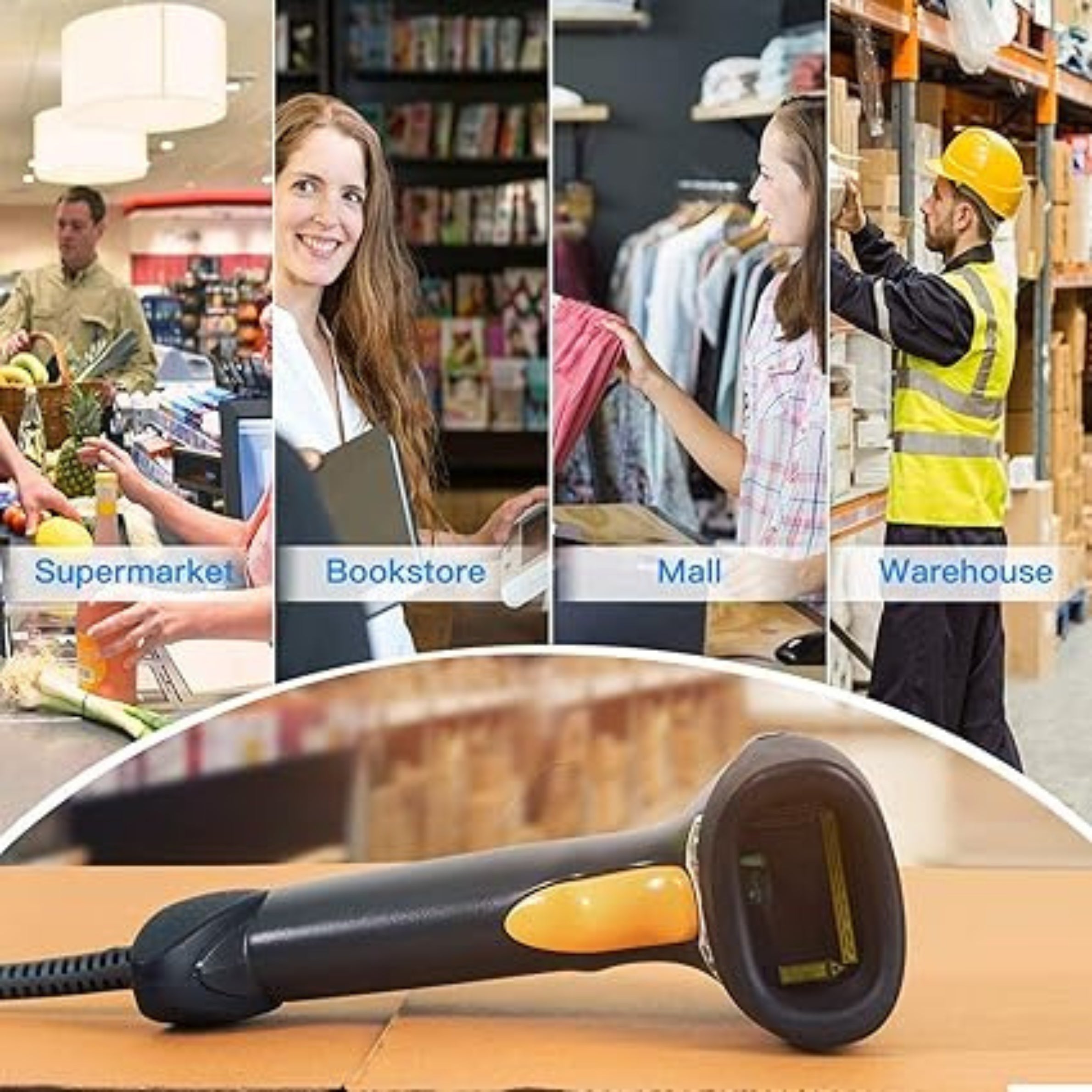Zebra LS2208 1D Barcode Scanner | Best Industrial Laser Reader