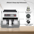 TVS Electronics CC-232 Classic Heavy-Duty Cash Counting Machine | 1200 Notes/Min High Speed | Advanced UV, MG & IR Fake Note Detection | Fully Automatic Money Counter for Indian Currency