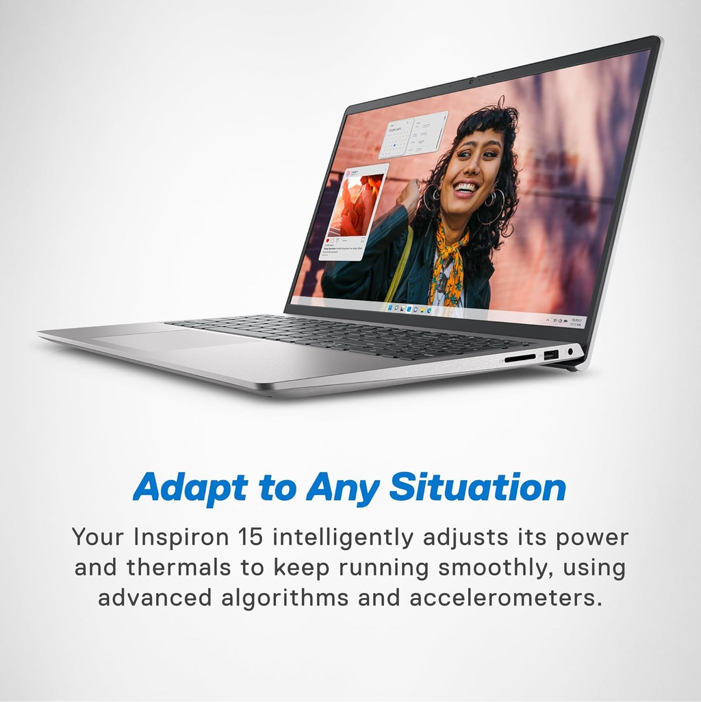 Dell 15 SmartChoice Laptop | Intel 13th Gen Core i5-1334U | 16GB RAM | 1TB SSD | 15.6" FHD 120Hz Display | Windows 11 | MS Office 2024 | Silver